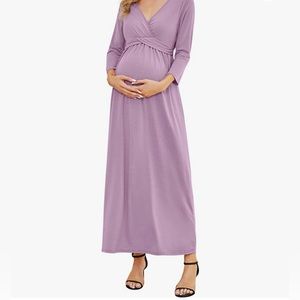 Purple Casual Maternity Dress. Very comfortable. Never worn.